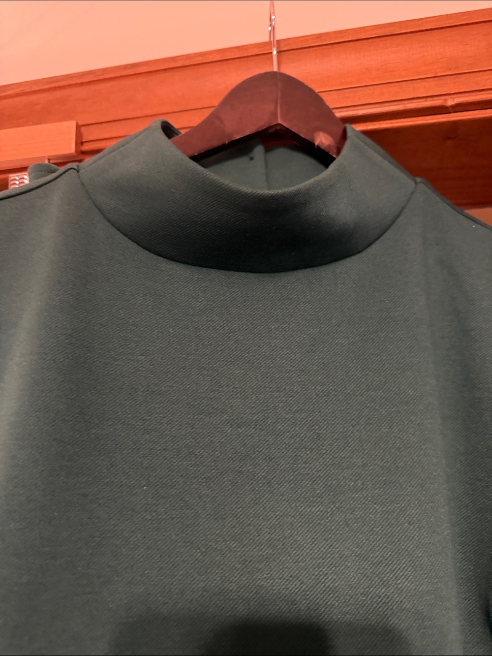 Talbots Teal Wide-Leg Pants & Mock-Neck Sleeveless Top - Picture 3 of 9